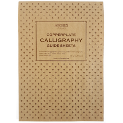 Blok do kaligrafii A4 - Archie's Calligraphy - 120 g/m², landspace, copperplate, 1,25 L