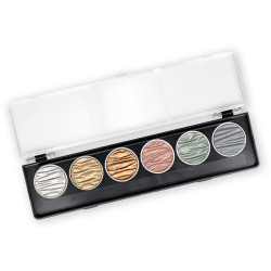 Set of 6 color watercolors - Silk - Coliro Pearl Colors