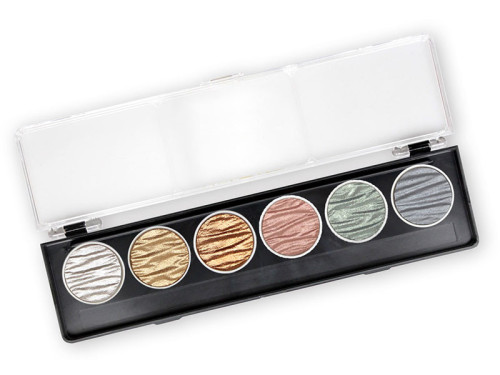 Set of 6 color watercolors - Silk - Coliro Pearl Colors