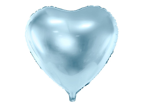 Foil balloon Heart - light blue, 35 cm