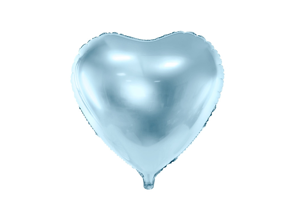 Foil balloon Heart - light blue, 35 cm