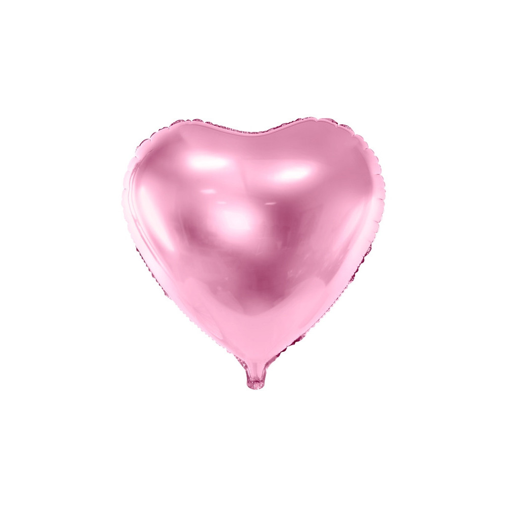 Balon foliowy Serce - jasnoróżowy, 35 cm