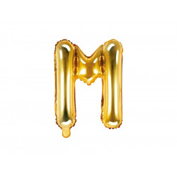 Foil balloon letter - gold, 35 cm