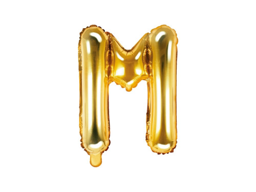 Foil balloon letter - gold, 35 cm