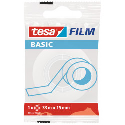 Taśma biurowa Tesa Basic Invisible - 33m x 15mm