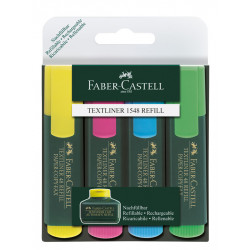 Zestaw zakreślaczy fluorescencyjnych - Faber-Castell - 4 kolory
