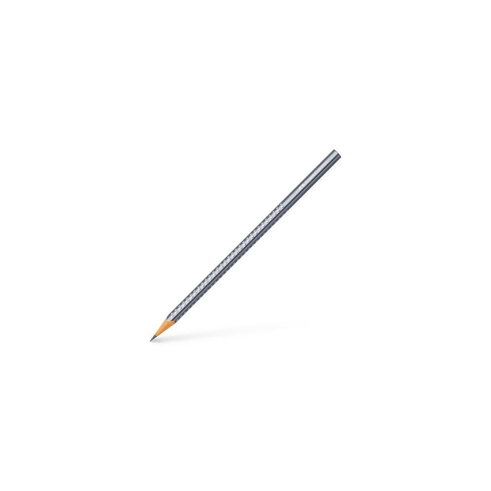 Ołówek trójkątny Sparkle - Faber-Castell - metaliczny srebrny
