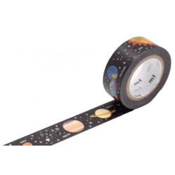 Taśma papierowa washi - MT Masking Tape - Planet, 10 m
