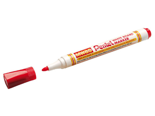 Marker do tablic suchościeralny - Pentel - czerwony