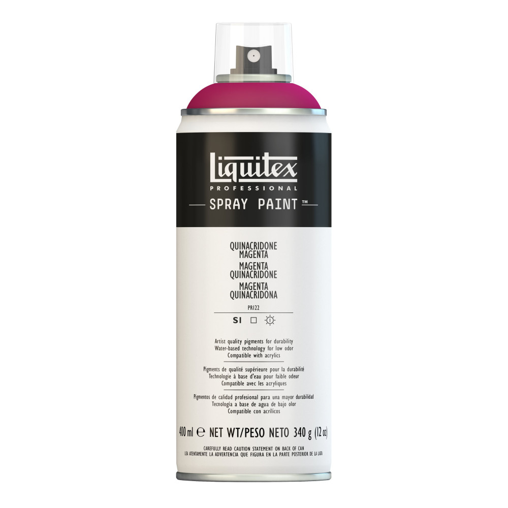 Farba akrylowa w spray'u - Liquitex - Quinacridone Magenta, 400 ml