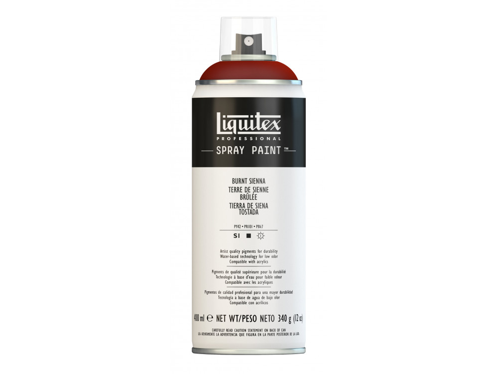 Farba akrylowa w spray'u - Liquitex - Burnt Sienna, 400 ml