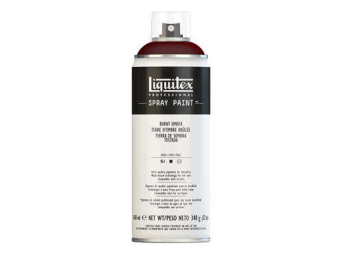 Farba akrylowa w spray'u - Liquitex - Burnt Umber, 400 ml