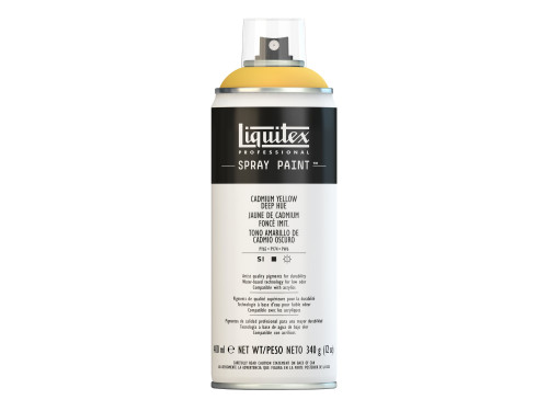 Spray paint - Liquitex - cadmium yellow deep hue, 400 ml