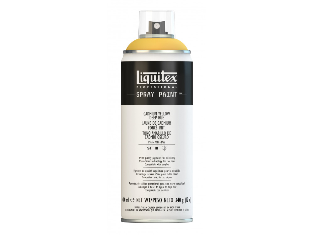 Farba akrylowa w spray'u - Liquitex - Cadmium Yellow Deep Hue, 400 ml