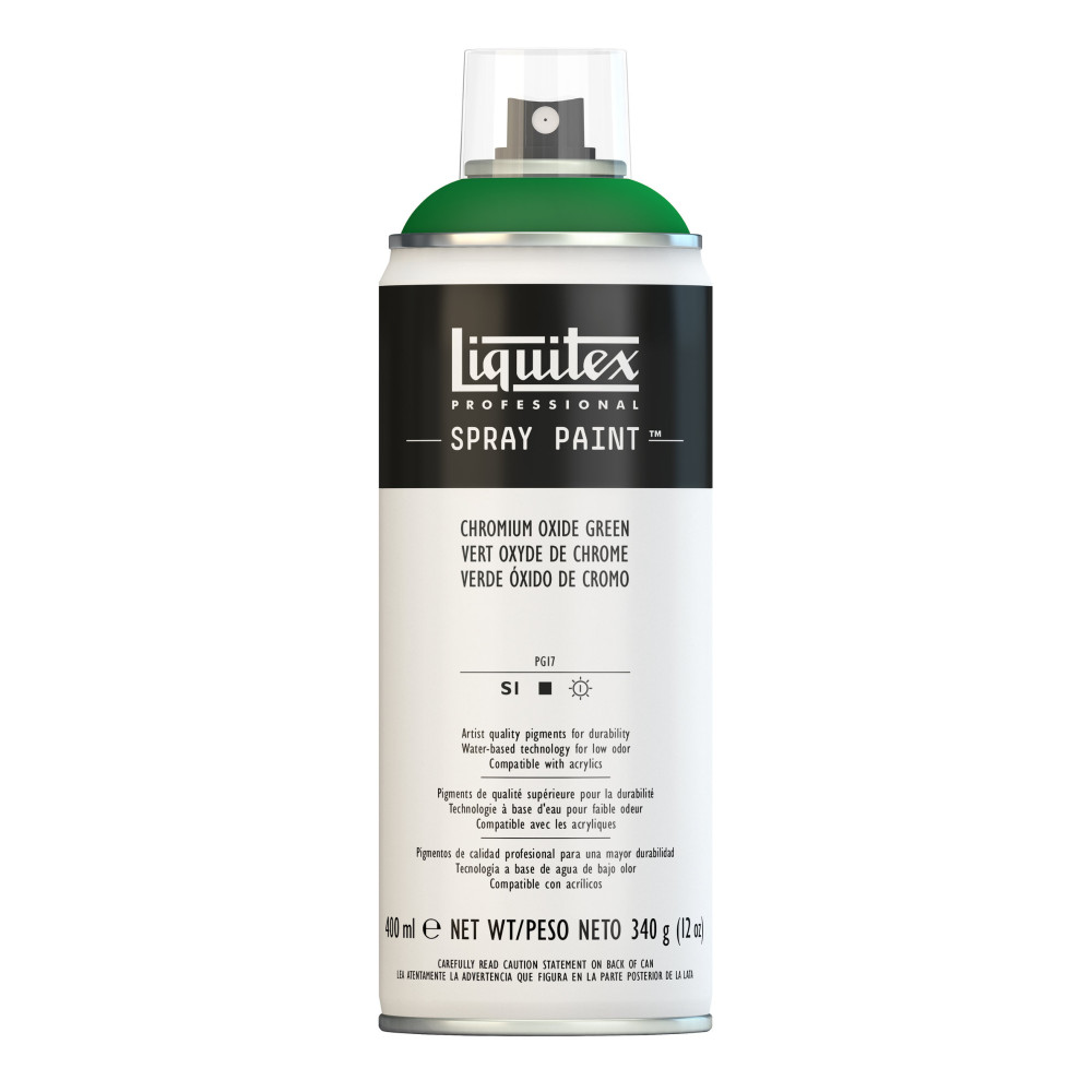 Farba akrylowa w spray'u - Liquitex - Chromium Oxide Green, 400 ml