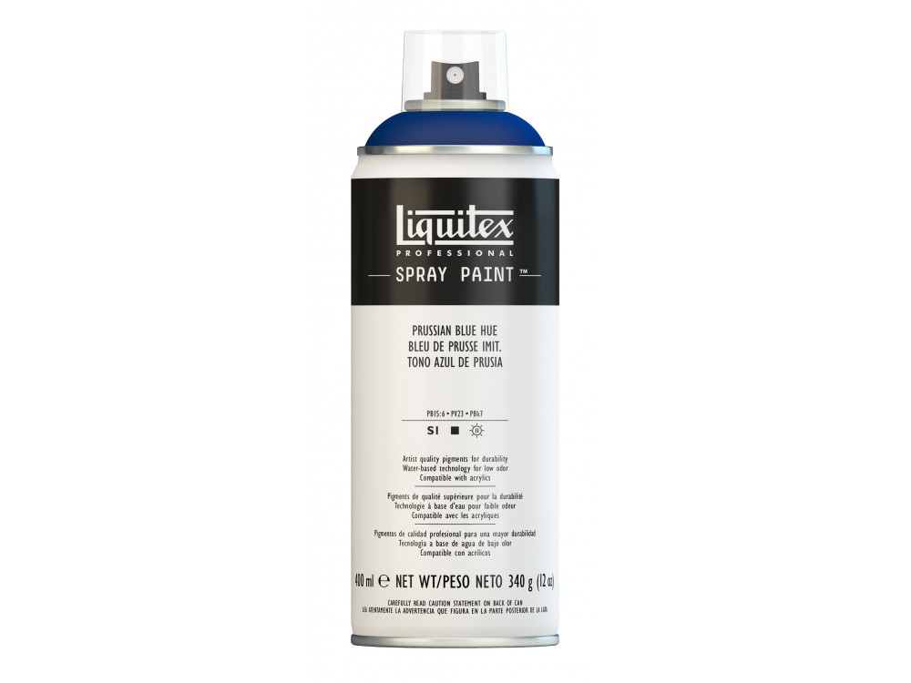 Farba akrylowa w spray'u - Liquitex - Prussian Blue Hue, 400 ml