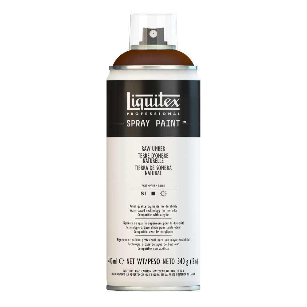 Farba akrylowa w spray'u - Liquitex - Raw Umber, 400 ml