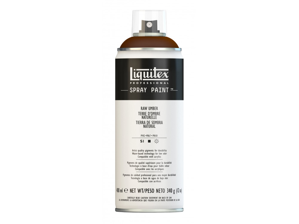 Farba akrylowa w spray'u - Liquitex - Raw Umber, 400 ml