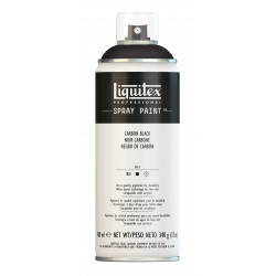 Farba akrylowa w spray'u - Liquitex - Carbon Black, 400 ml