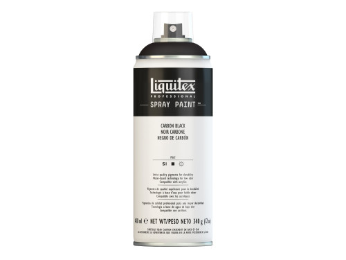 Spray paint - Liquitex - carbon black, 400 ml