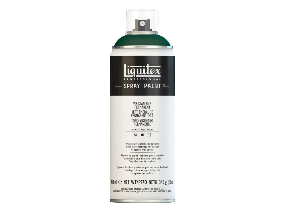 Farba akrylowa w spray'u - Liquitex - Viridian Hue Permanent, 400 ml
