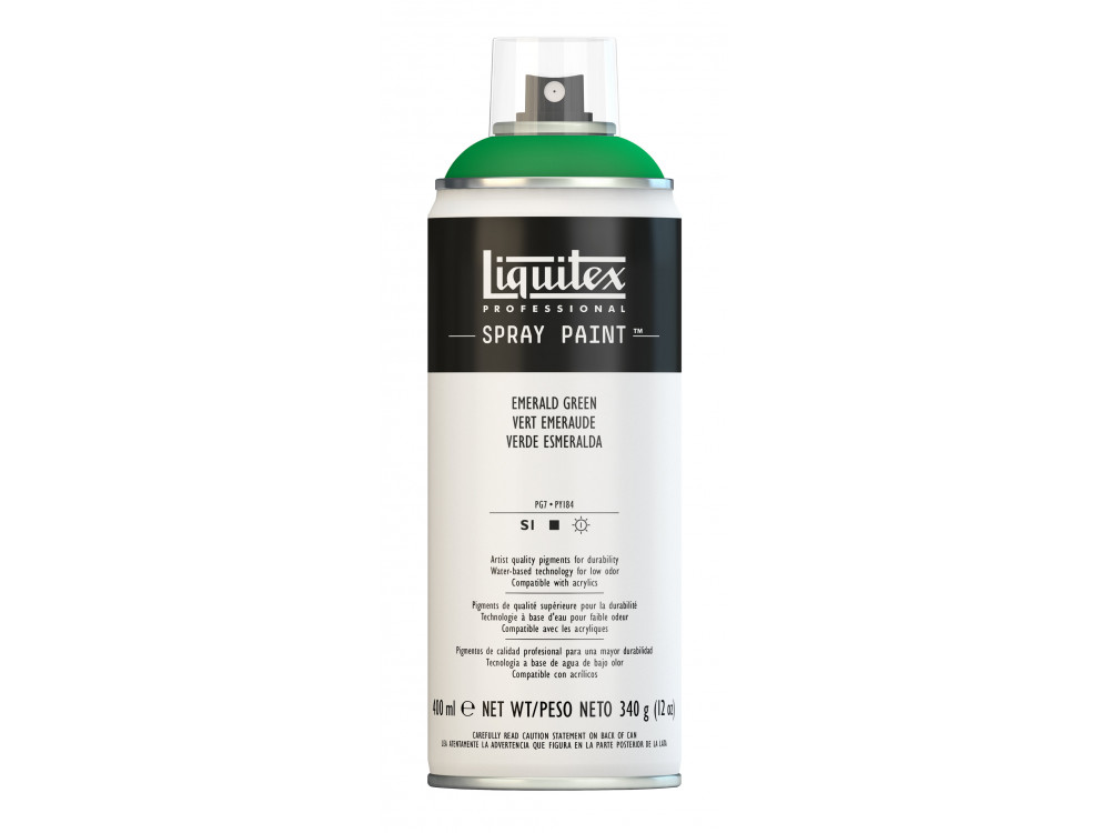 Farba akrylowa w spray'u - Liquitex - Emerald Green, 400 ml