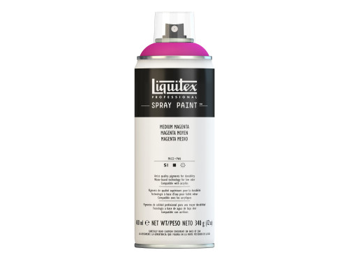 Farba akrylowa w spray'u - Liquitex - Medium Magenta, 400 ml