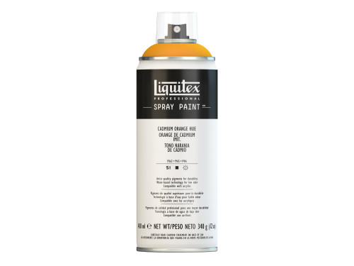 Farba akrylowa w spray'u - Liquitex - Cadmium Orange Hue, 400 ml