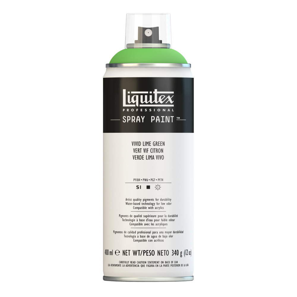 Farba akrylowa w spray'u - Liquitex - Vivid Lime Green, 400 ml