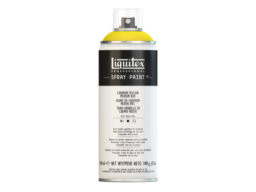 Farba akrylowa w spray'u - Liquitex - Cadmium Yellow Medium Hue, 400 ml