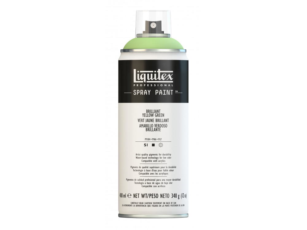 Farba akrylowa w spray'u - Liquitex - Brilliant Yellow Green, 400 ml