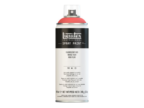 Farba akrylowa w spray'u - Liquitex - Fluorescent Red, 400 ml