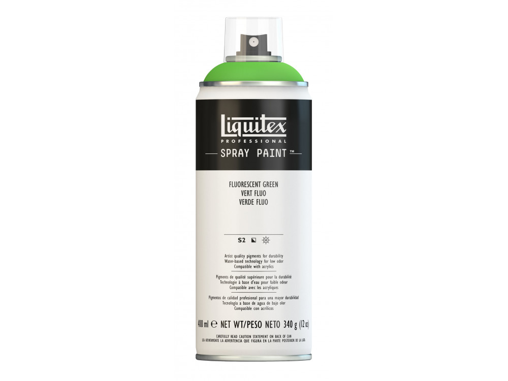 Farba akrylowa w spray'u - Liquitex - Fluorescent Green, 400 ml