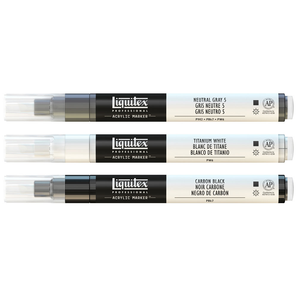 A set of Essential acrylic markers - Liquitex - 3 pcs.