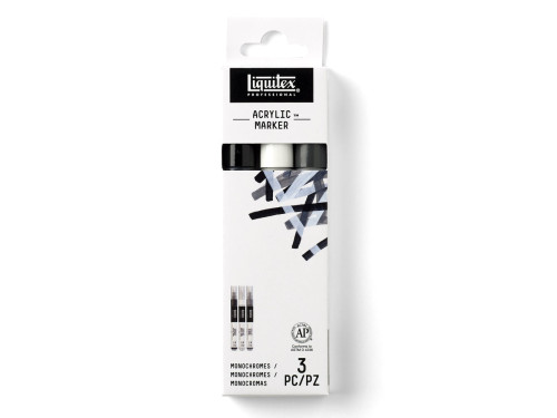 Zestaw markerów akrylowych Essential - Liquitex - 3 szt.