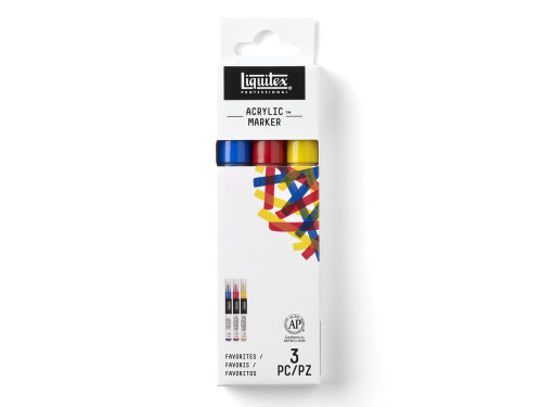 A set of Color Acrylic markers - Liquitex - 3 pcs