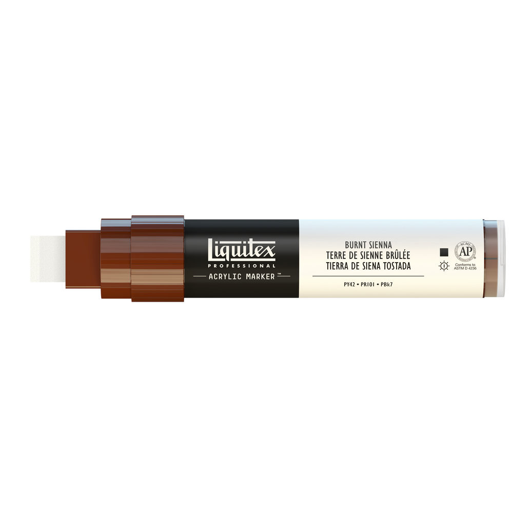Acrylic marker - Liquitex - burnt sienna