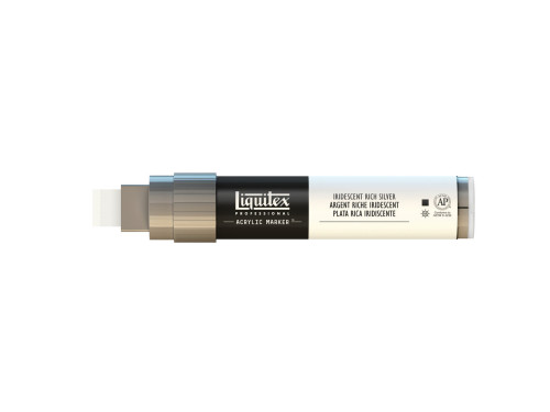 Marker akrylowy - Liquitex - iridescent rich silver 15 mm