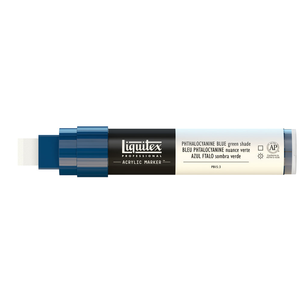 Marker akrylowy - Liquitex - phthalocyanine blue (green shade), 15 mm