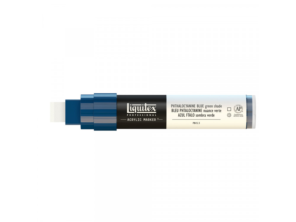 Acrylic marker - Liquitex - phthalocyanine blue (green shade)