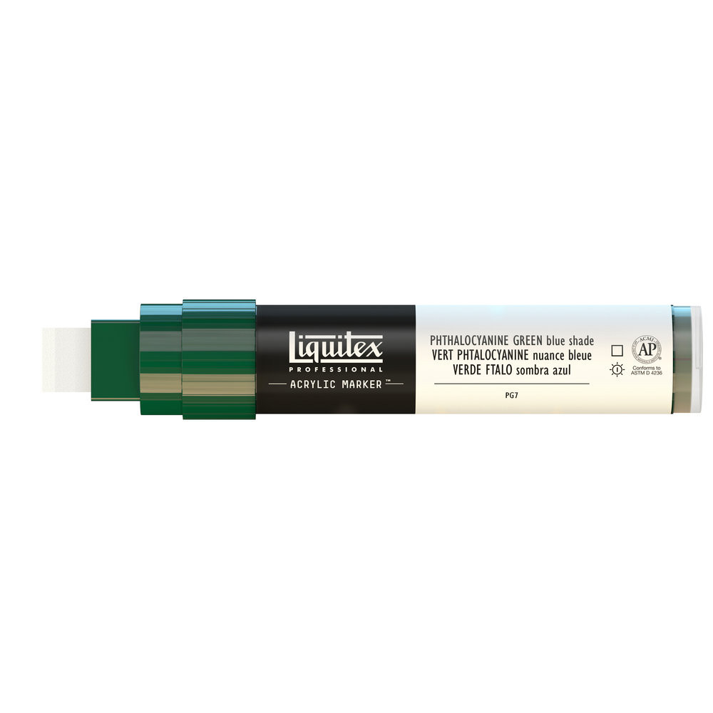 Acrylic marker - Liquitex - phthalocyanine green (blue shade)