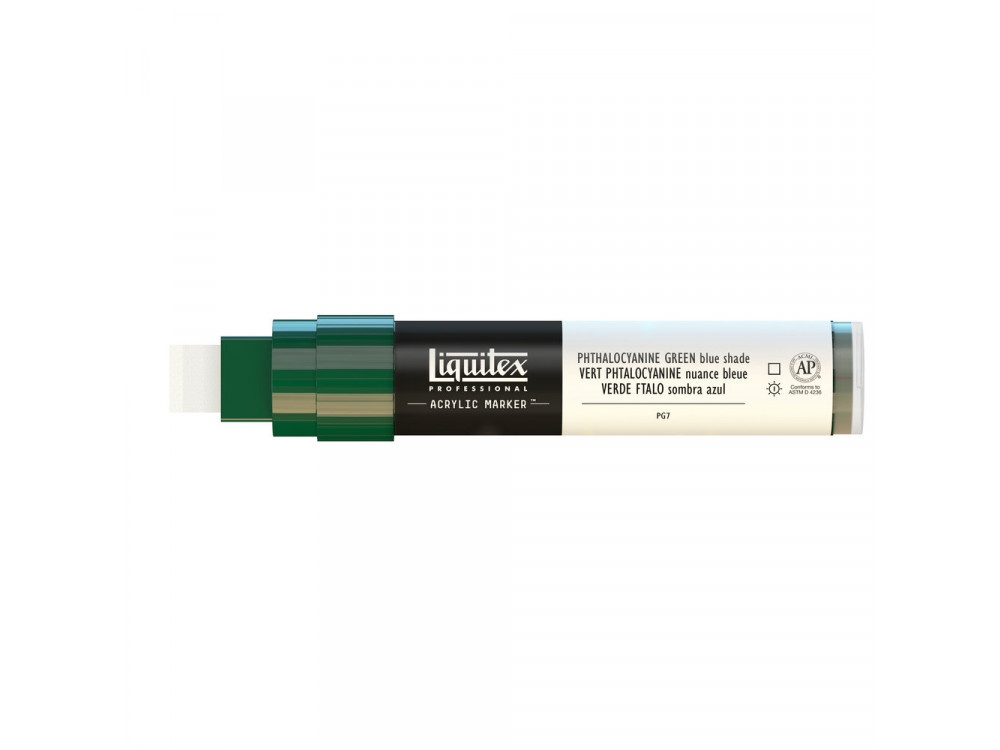 Acrylic marker - Liquitex - phthalocyanine green (blue shade)