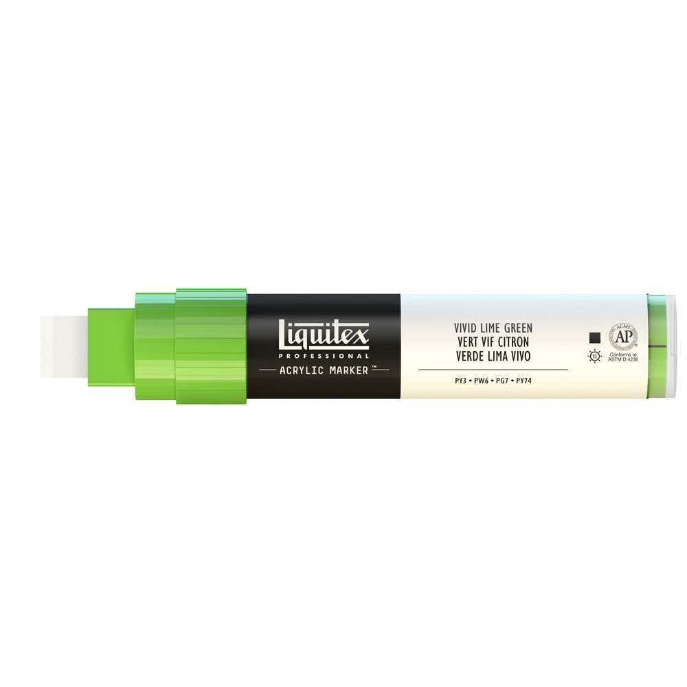 Marker akrylowy - Liquitex - vivid lime green, 15 mm