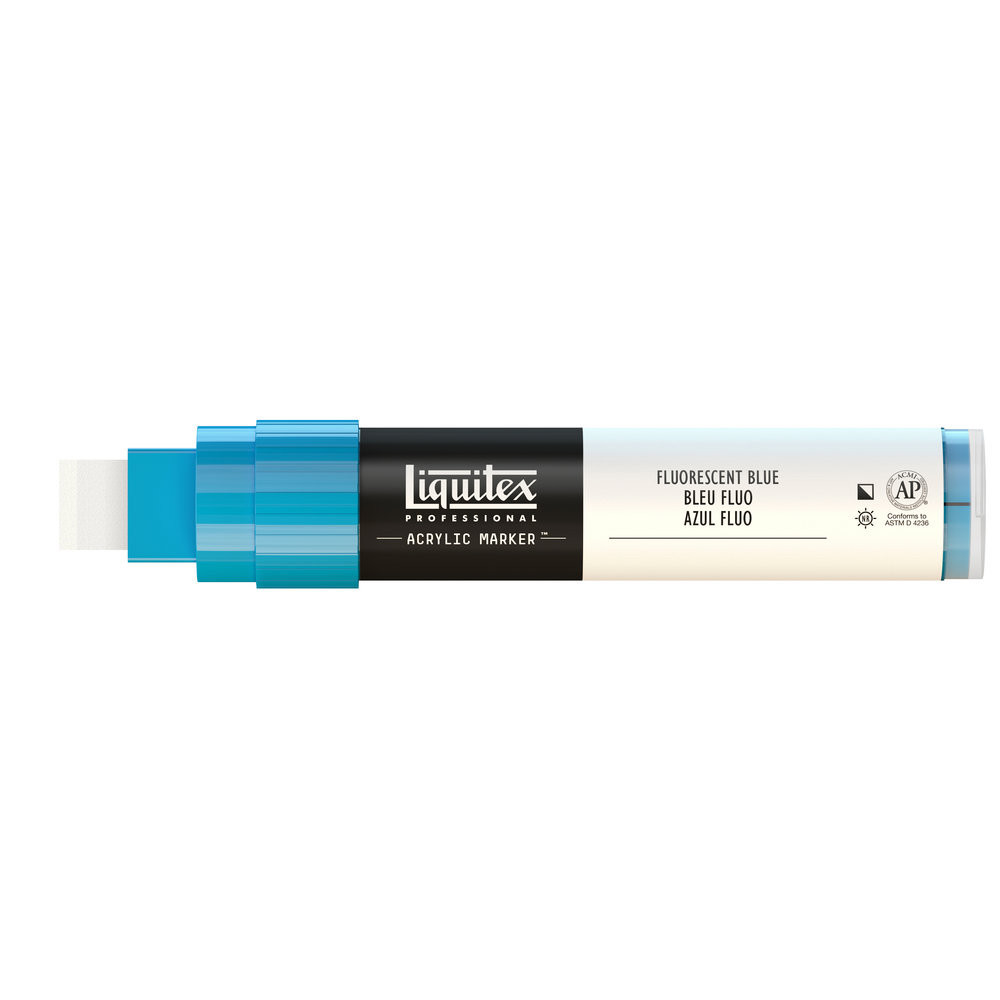 Acrylic marker - Liquitex - fluorescent blue