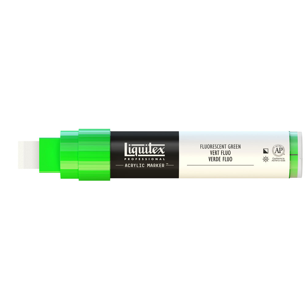 Acrylic marker - Liquitex - fluorescent green