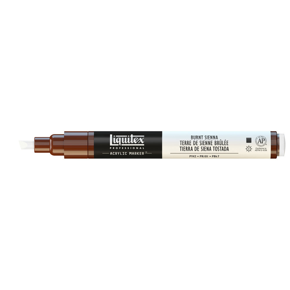 Marker akrylowy - Liquitex - burnt sienna, 2 mm