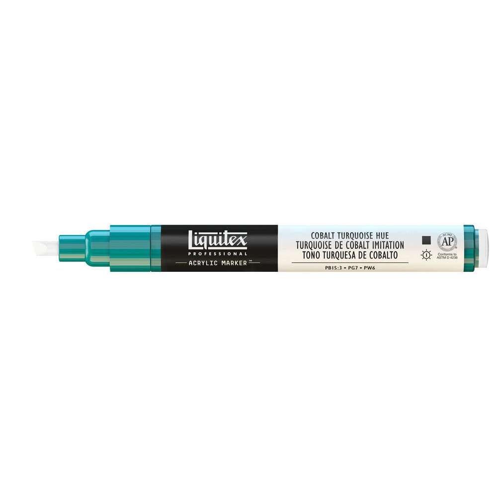 Marker akrylowy - Liquitex - cobalt turquoise hue, 2 mm