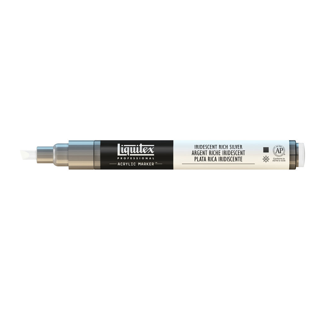 Acrylic marker - Liquitex - iridescent rich silver
