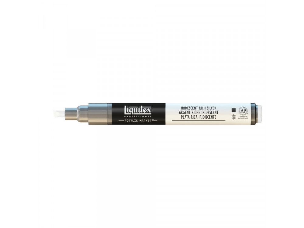 Acrylic marker - Liquitex - iridescent rich silver