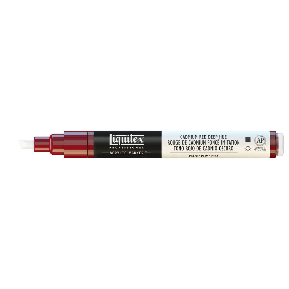 Marker akrylowy - Liquitex - cadmium red deep hue, 2 mm